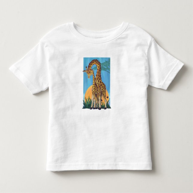 T-shirts Girafa Mama e Bebê (Frente)