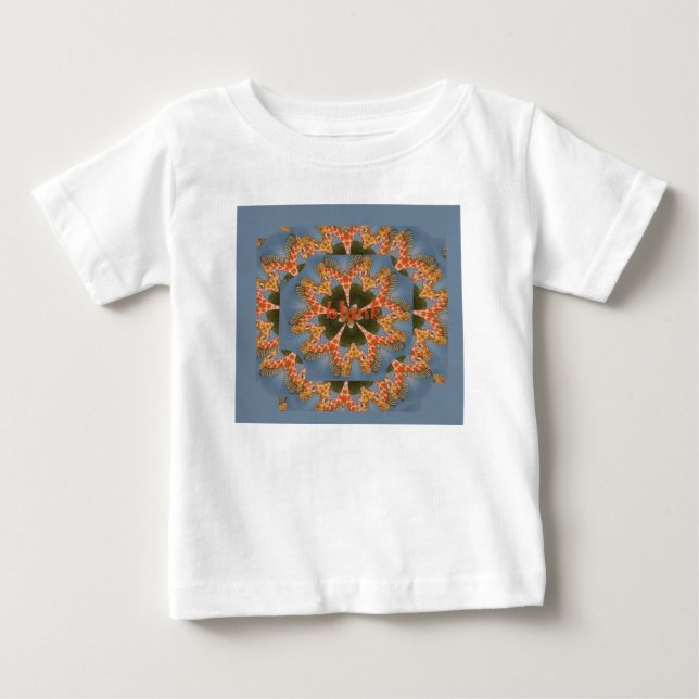 T-shirts Giraffe Abstrato Art Impressão (Frente)