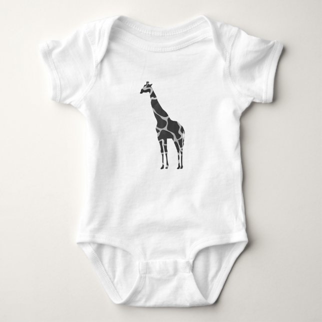 T-shirts Giraffe Black e Cinza Silhoutte (Frente)