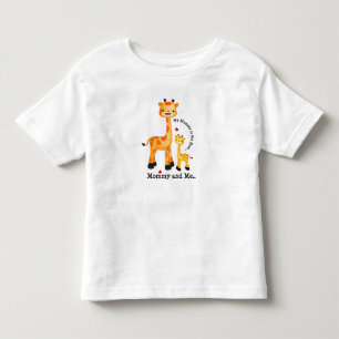 T-shirts Giraffe Mãe e vitelo