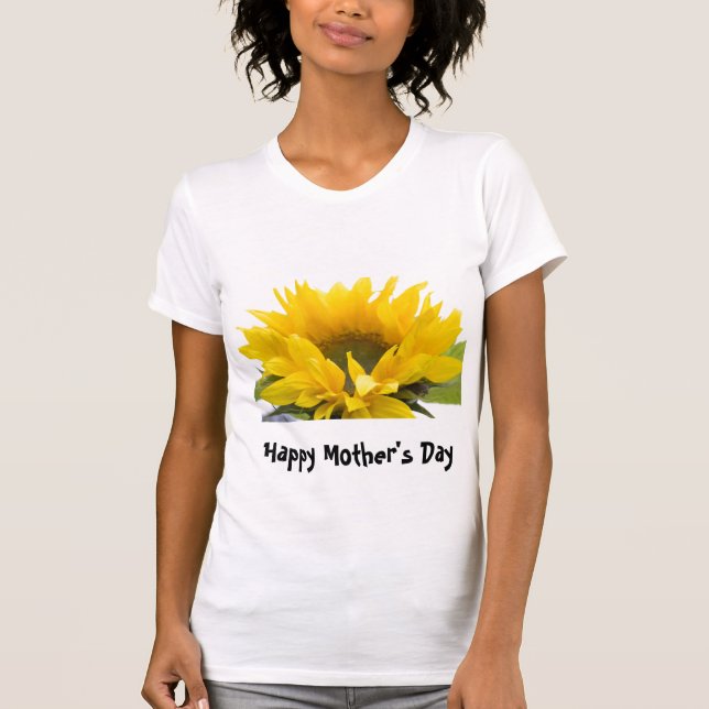 T-shirts Girassol - Feliz Dia das Mães (Frente)