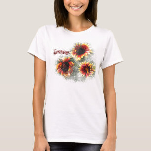 T-shirts Girassol multicolorido