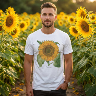 T-shirts Girassol Vintage por Basilius Besler
