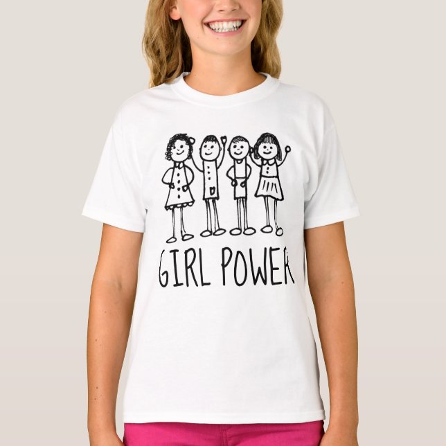 T-shirts GIRL POWER (Frente)