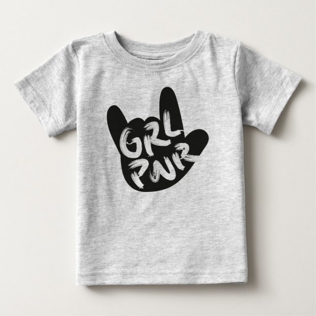 T-shirts Girl Power Rock (Frente)