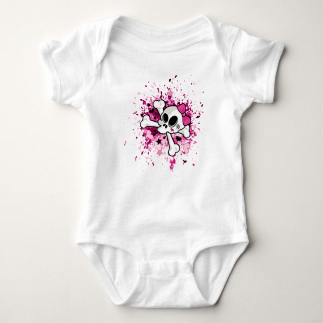 T-shirts Girlie Skull (Frente)