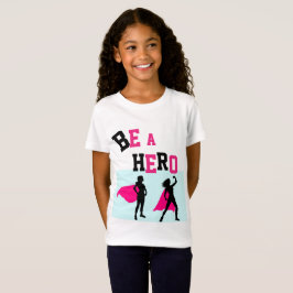 T-shirts #GirlPower Super Hero Tee for Girls - Nome ADD