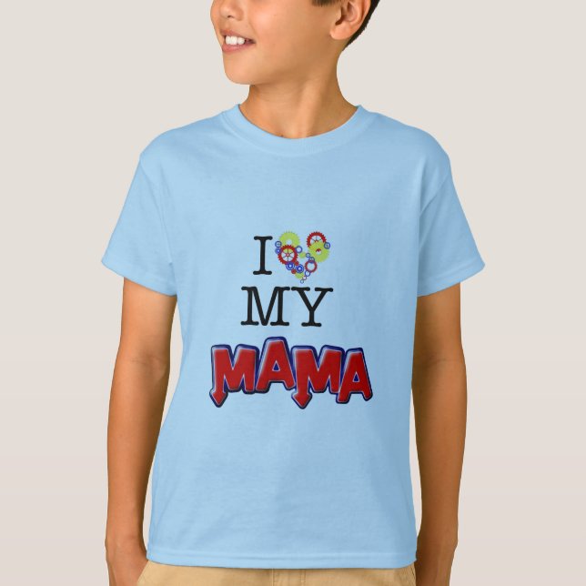 T-shirts Girls Luv Mama (Frente)