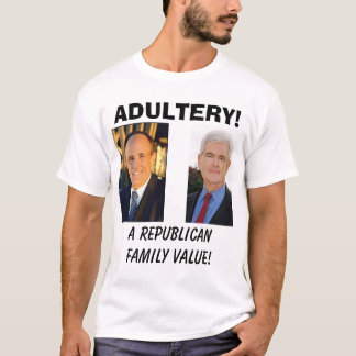 T-shirts giuliani, uns valores familiares republicanos! ,