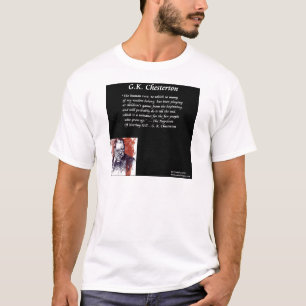 T-shirts GK Chesterton e Abrindo Linha do Livro