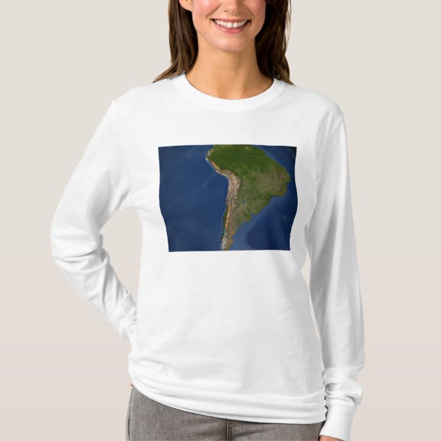 T-shirts Glaciares em regiões da América do Sul (Frente)
