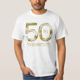 T-shirts Glam Dourado 50º Aniversário