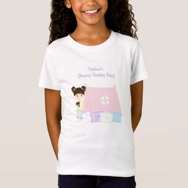 T-shirts Glaming Sleepover Party (Frente)