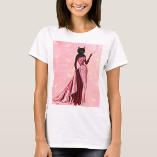 T-shirts Glamour Cat em rosa