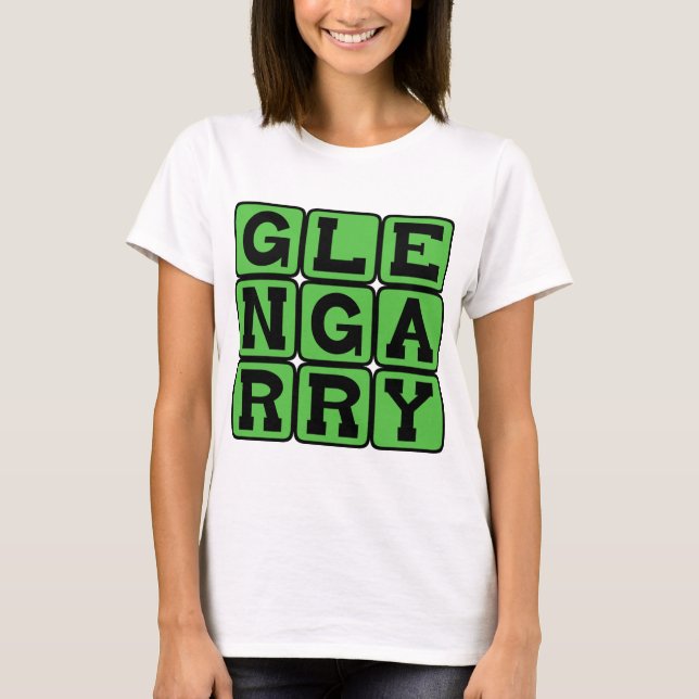 T-shirts Glengarry, Chapéu em Forma de Barco (Frente)