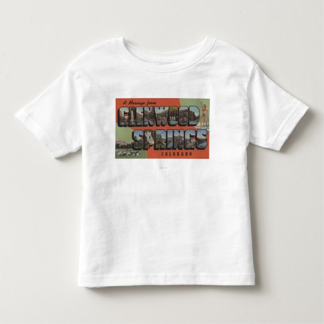 T-shirts Glenwood Springs, Colorado - grandes cenas 2 da (Frente)
