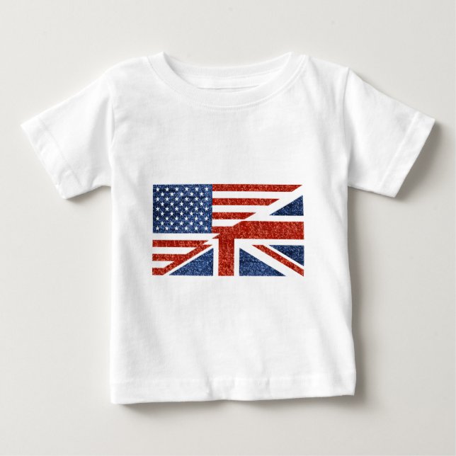 T-shirts glitter usa uk (Frente)