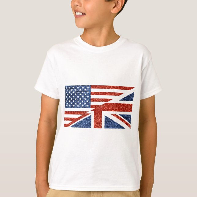 T-shirts glitter usa uk (Frente)