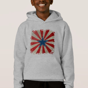 T-shirts Glória envelhecida - Vermelho, Branco e Azul