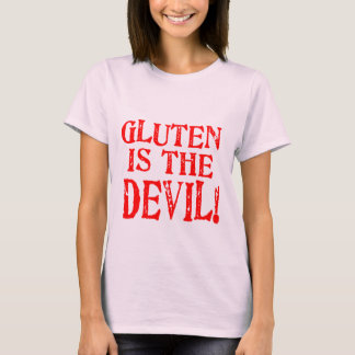 T-shirts Gluten é o diabo