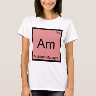 T-shirts Gm - Gerente Assistente Símbolo Elemento Químico T
