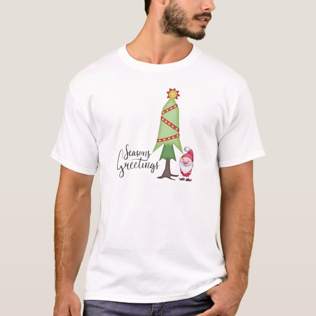 T-shirts Gnome Seasons Saudações (Frente)
