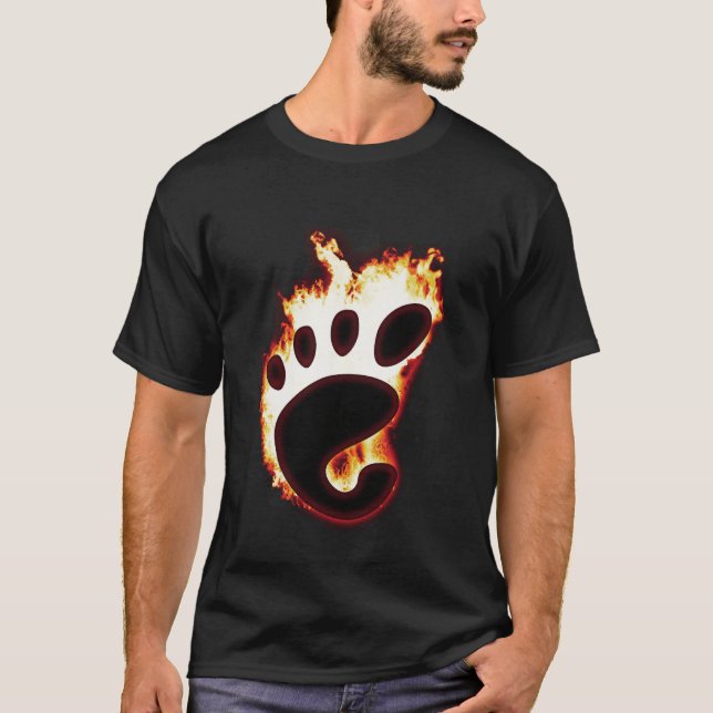 T-shirts GNOMO no fogo (Frente)