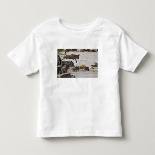 T-shirts Gnús saltando para o rio Mara