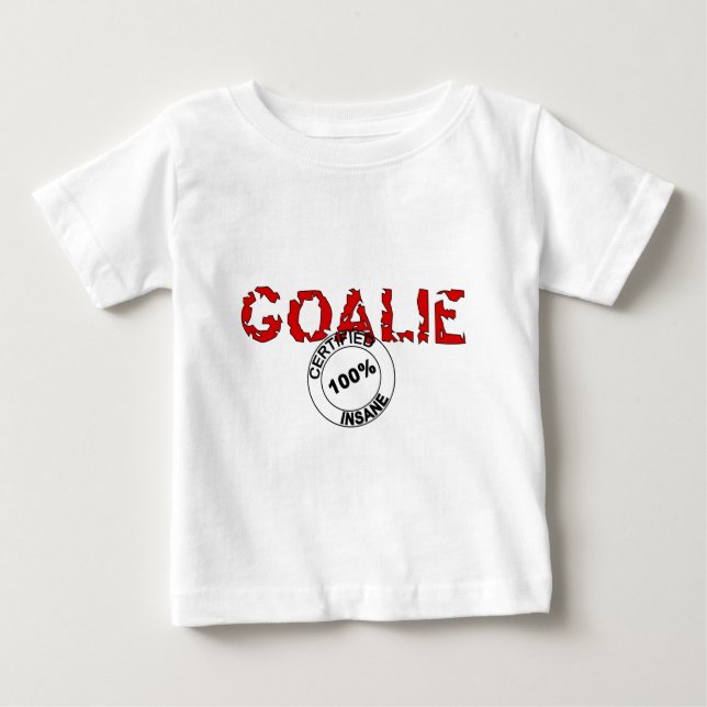 T-shirts Goalie insano certificado (Frente)