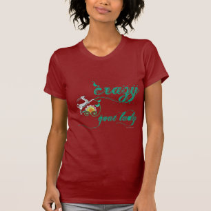 T-shirts Goat Engraçado Shirt Crazy Goat Lady 1