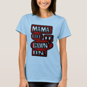 T-shirts Goin' do Mama Obtenção com caixas e círculos