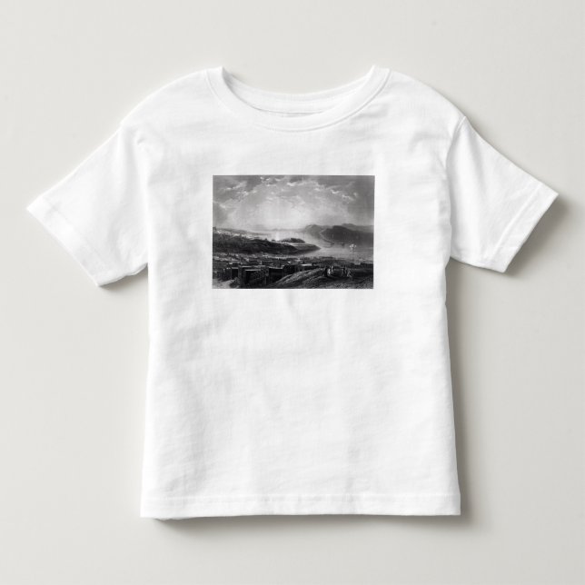 T-shirts Golden Gate, do monte do telégrafo (Frente)