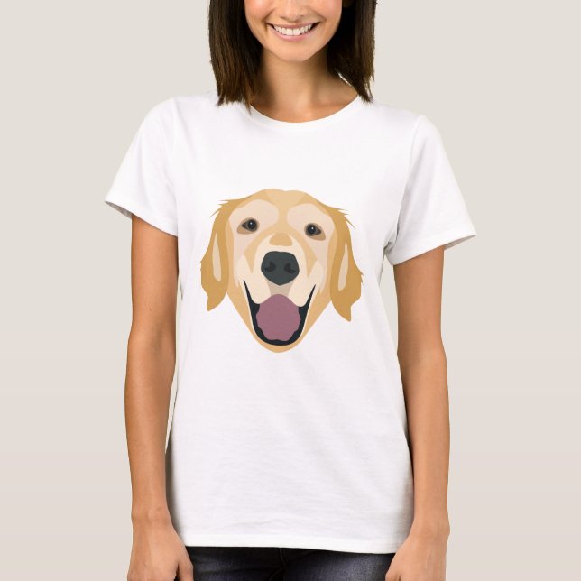 T-shirts Golden retriever da ilustração (Frente)