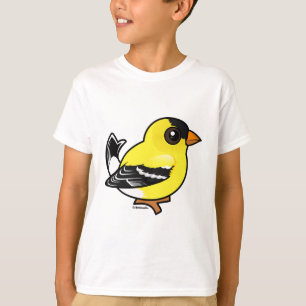T-shirts Goldfinch do americano de Birdorable