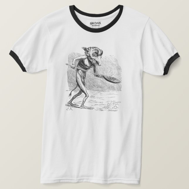T-shirts Golem ou Homunculus com uma colher (Frente do Design)