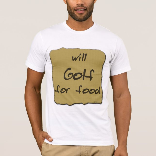 T-shirts Golf para a comida (Frente)