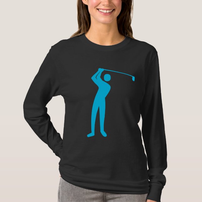 T-shirts Golfe - Azul-Céu (Frente)