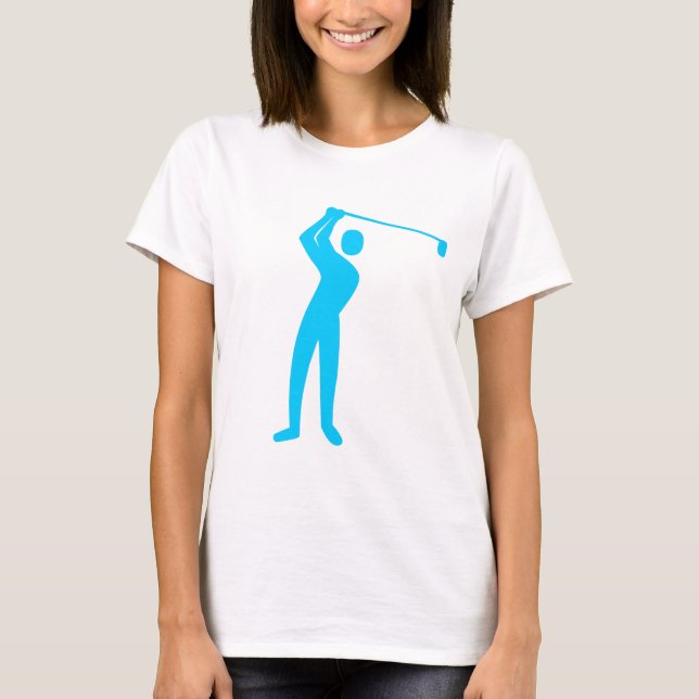T-shirts Golfe - Azul-Céu (Frente)