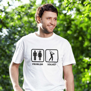 T-shirts Golfing resolvido problema