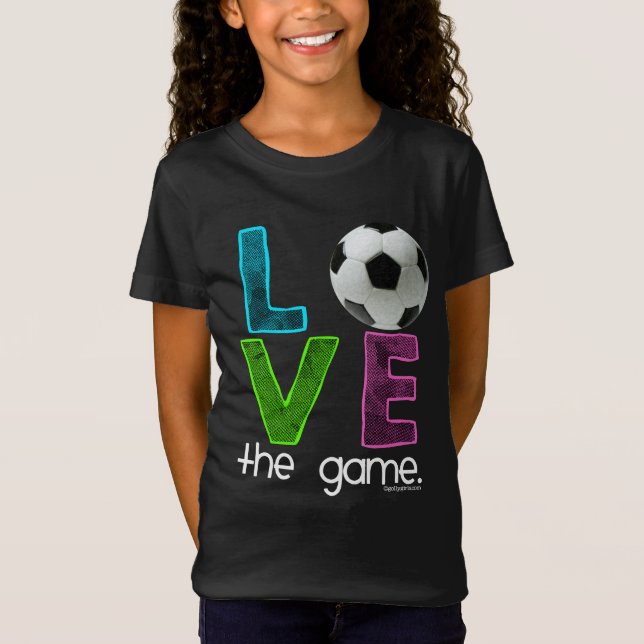 T-shirts Golly meninas: Futebol - ame o jogo (Frente)