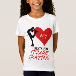 T-shirts Golly meninas - meus batimentos cardíacos para o