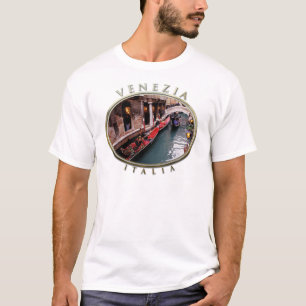 T-shirts Gôndola em um canal Venetian