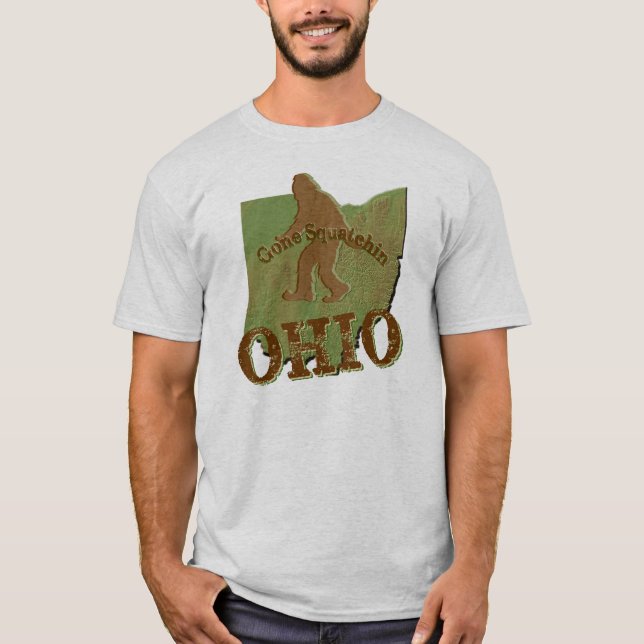 T-shirts Gone Squatchin Ohio (Frente)