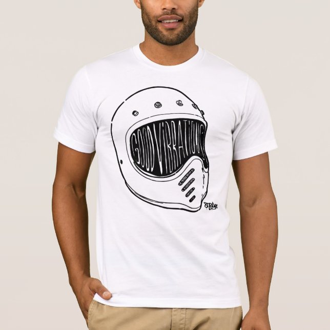 T-shirts Good Vibrations Mº0ne by 8negro. (Frente)