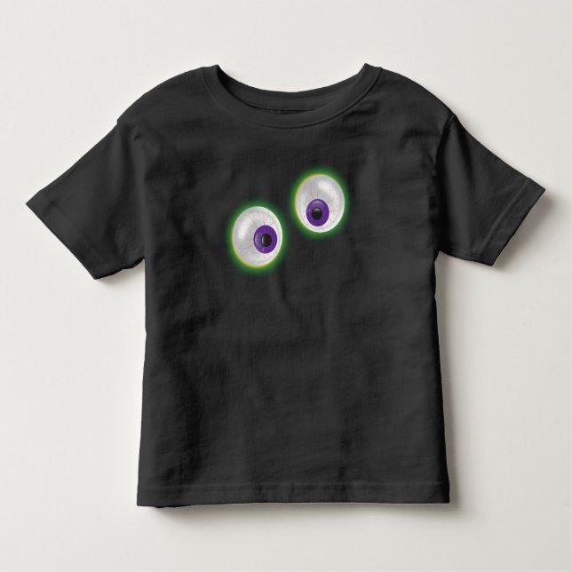 T-shirts Goofy Cartoon Ghost Eyebolas Olhos Halloween (Frente)