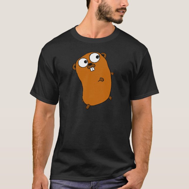 T-shirts Gopher customizável bonito (Frente)