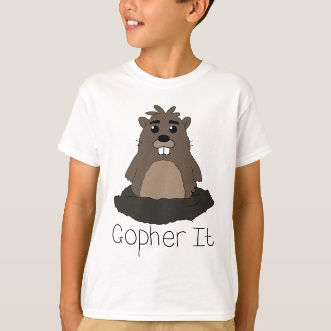 T-shirts Gopher ele! (Vá para ele!) (Frente)