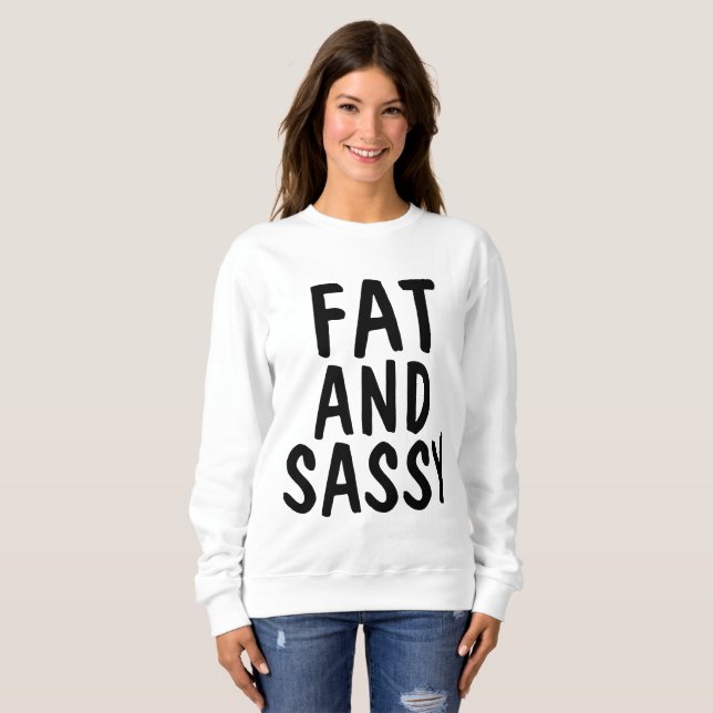T-shirts GORDAS E SASSY, BBW (Frente Completa)
