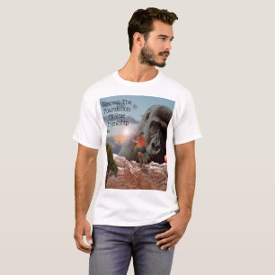 T-shirts Gorila E Respeite O Logotipo De Amizade,