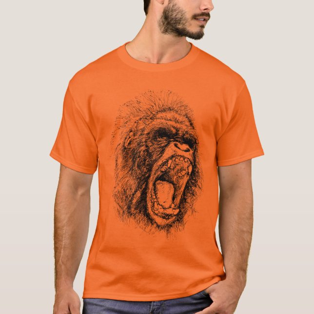 T-shirts Gorilla Head (Frente)